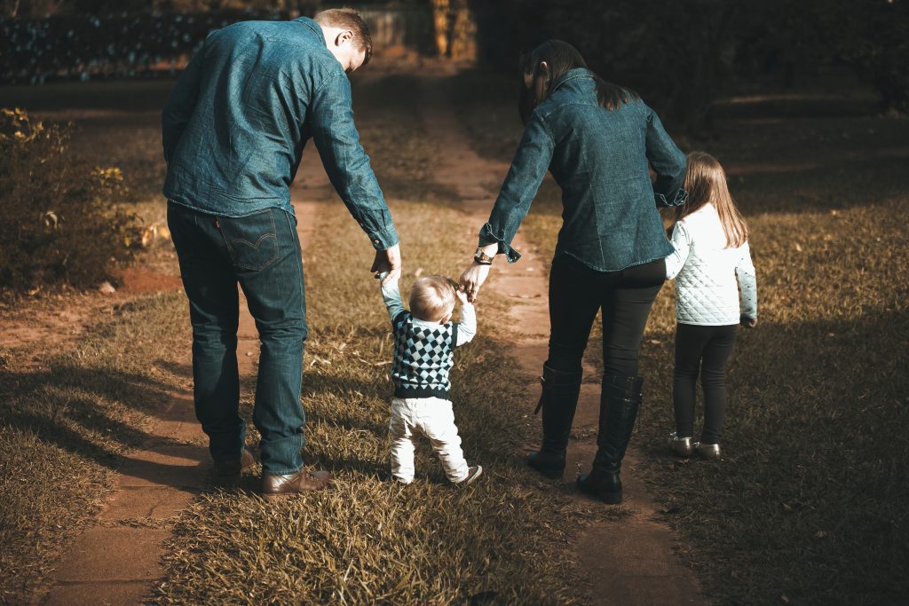 A family walking together